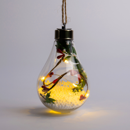 Christmas Bulb Ornament Personalized Bulb Night Light Christmas Home Decor