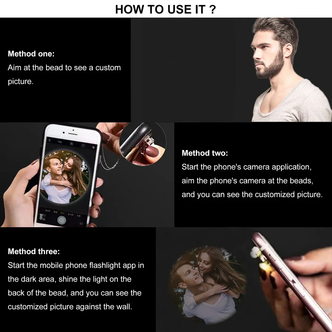 Snowflake Projection Hanging Ornaments Customized Photo Christmas Ornaments Personalized Gifts For Family/Friends