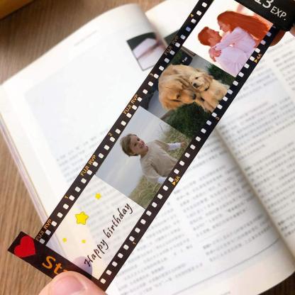 Photo Keychain Personalized Film Camera Roll Multiphoto Colorful Romantic Gifts For Lovers