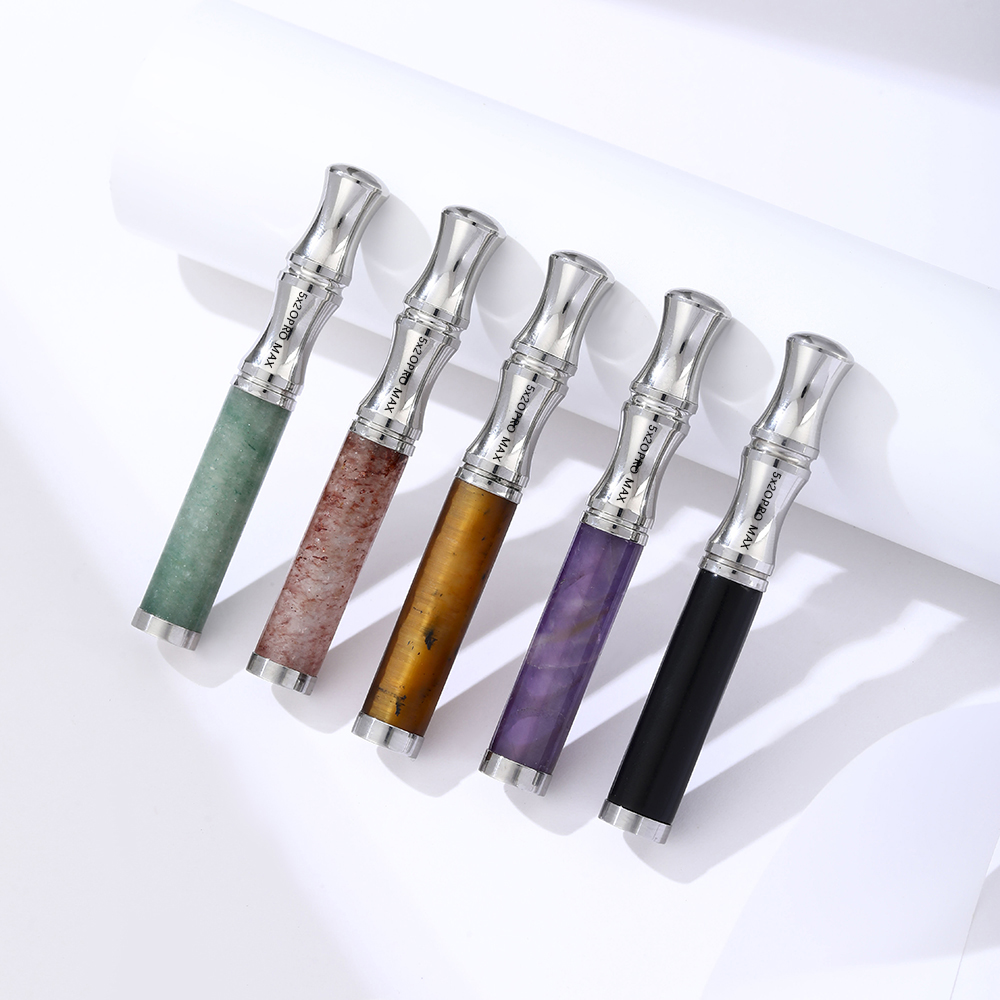 Tiger Eye Stone Breathing Necklace, Steel Accents