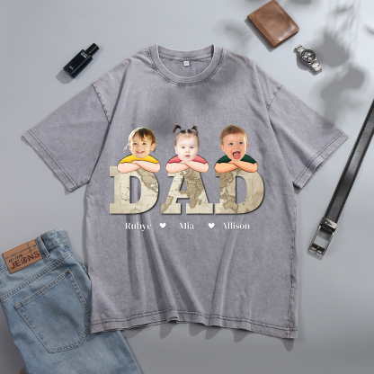 1-10 Names Personalized Dad T-Shirt - Custom Father's Day Gift | Jesse