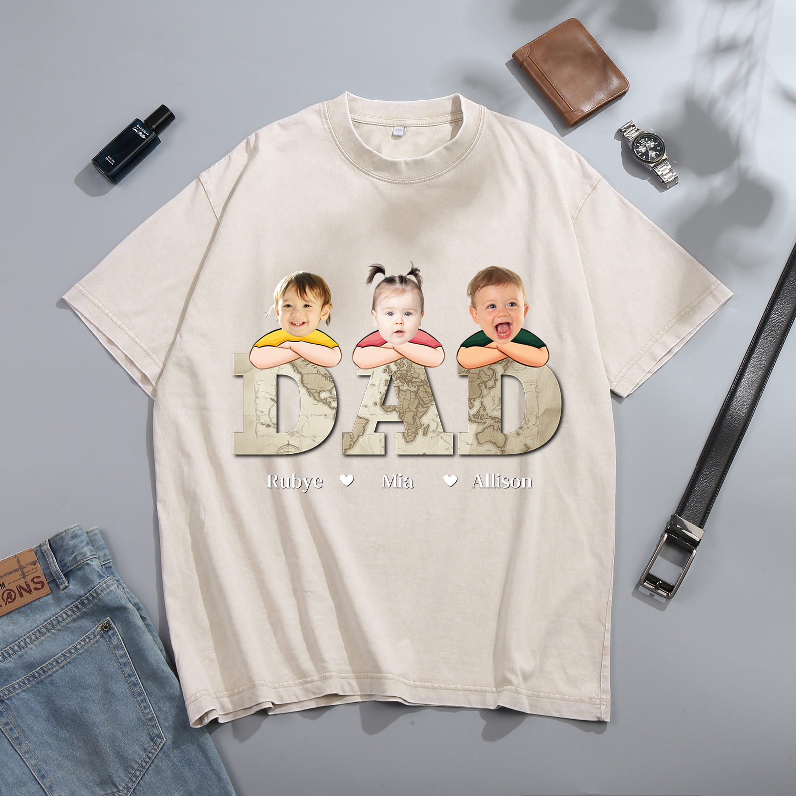 Personalized Dad T-Shirt - Custom Father's Day Gift | Lorajewel