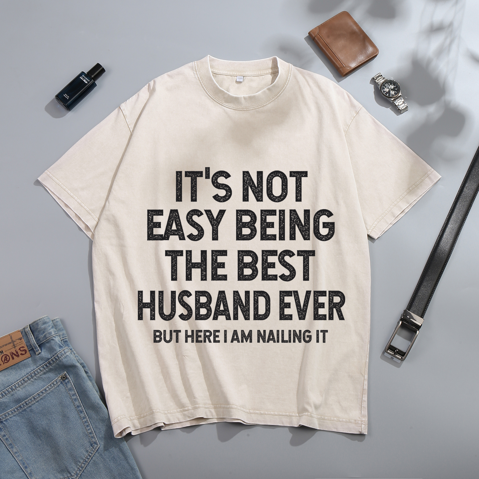 Personalized Couple White T-Shirts Its Not Easy Being the Best Husband or Wife Ever Valentines Day Gift
