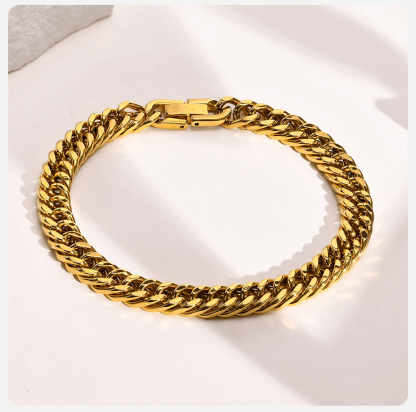 To My Man Bracelet Cuban Chain Bracelet Set - Wherever The Journey Takes Us, I Want Us To Go There Hand In Hand