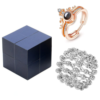100 Languages Say "I Love You" Creative Ring, Bracelet And Puzzle Jewelry Box