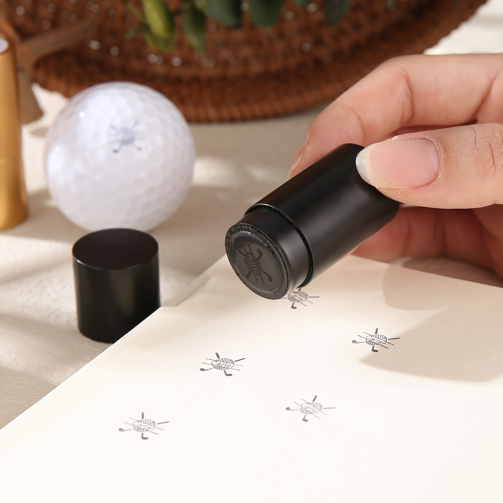 Personalized Golf Pattern Seal, A Special Gift For Him/Yourself