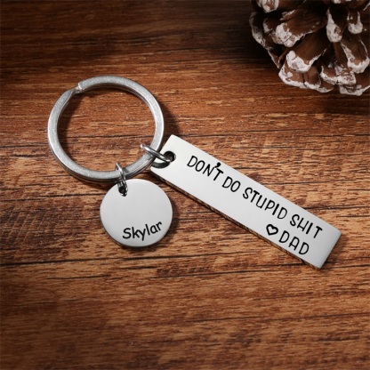 Don't Do Stupid Keychain Personalized Name Gifts for Kids