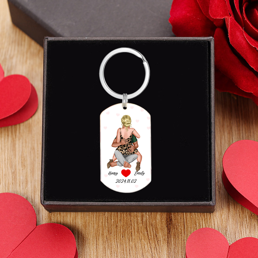 You Have My Heart And My Ass Personalized Keychain Valentine Gift For Couple