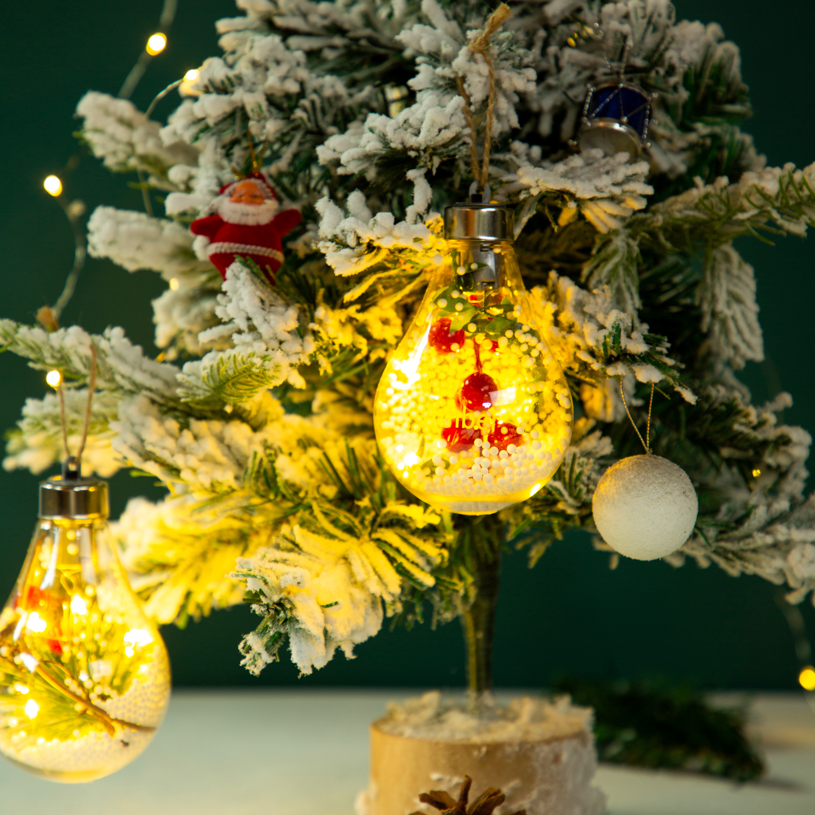 Christmas Bulb Ornament Personalized Bulb Night Light Christmas Home Decor