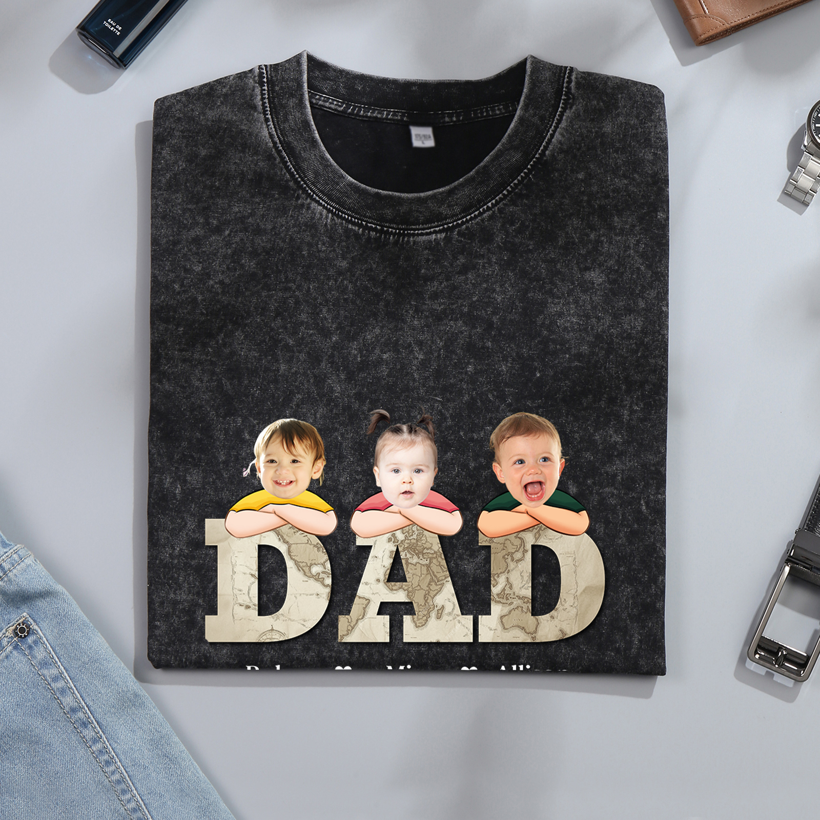 Personalized Dad T-Shirt - Custom Father's Day Gift | Lorajewel