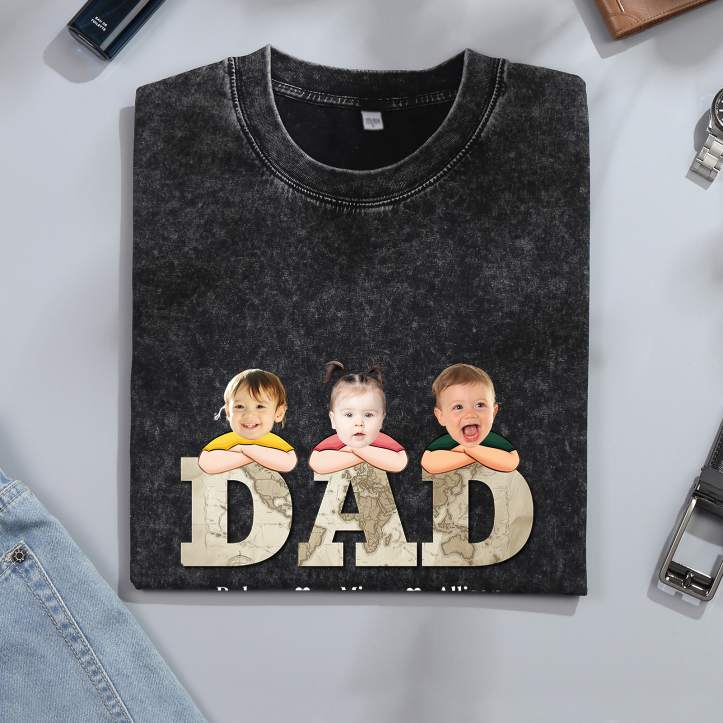 Personalized Dad T-Shirt - Custom Father's Day Gift | Lorajewel