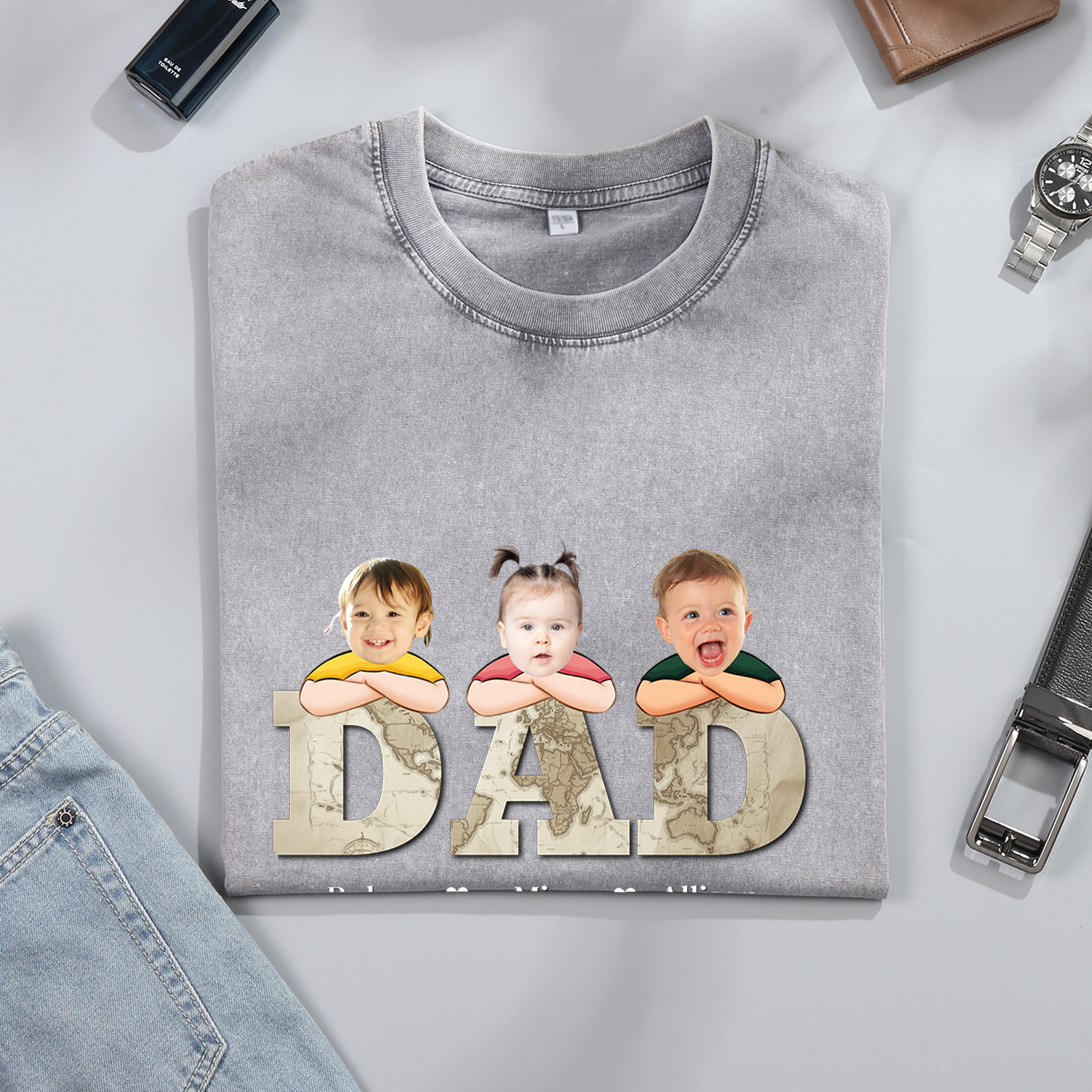 Personalized Dad T-Shirt - Custom Father's Day Gift | Lorajewel