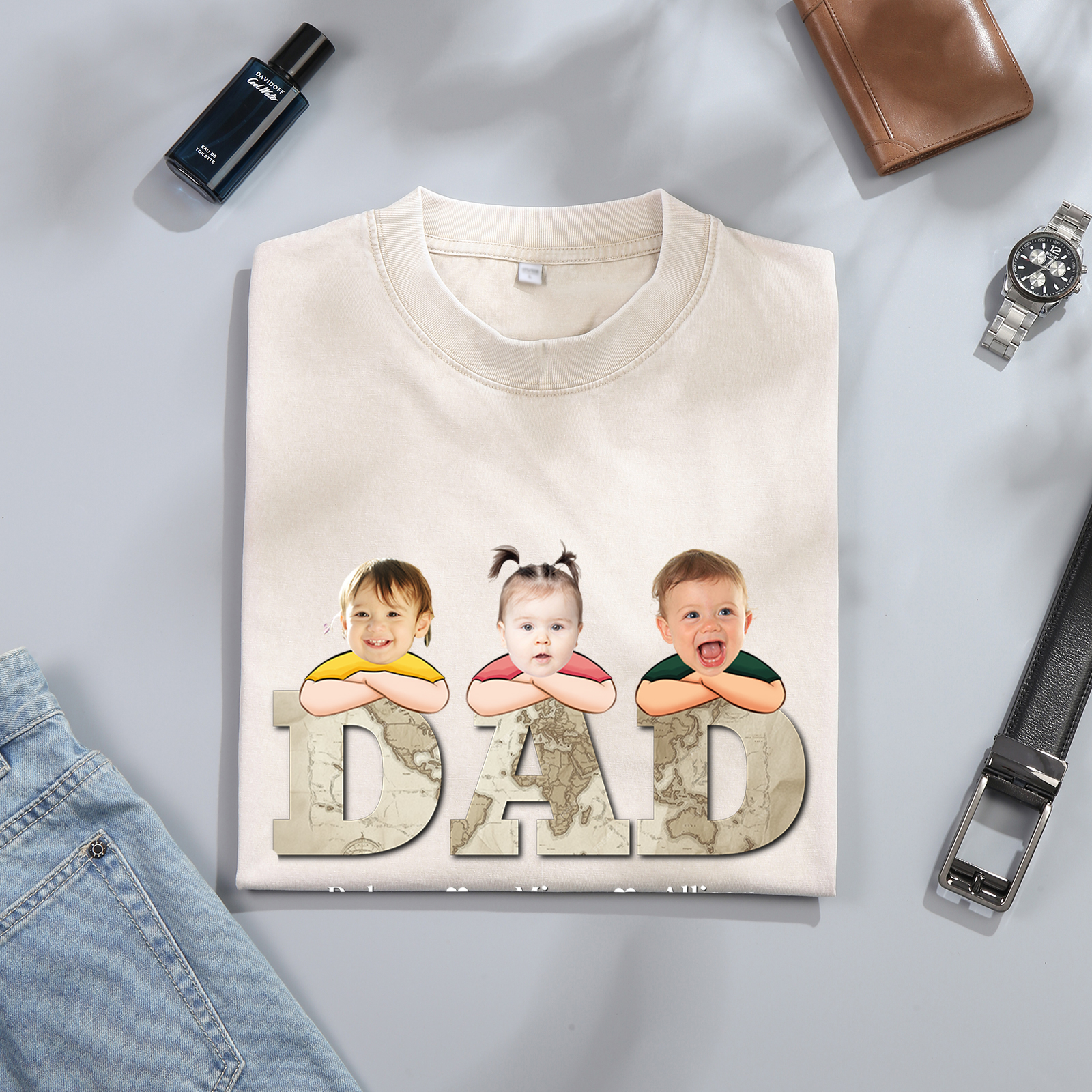 Personalized Dad T-Shirt - Custom Father's Day Gift | Lorajewel