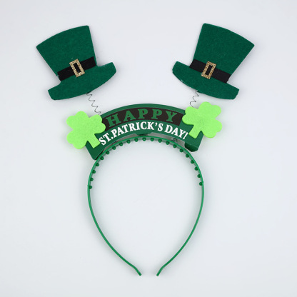 Green Headband Happy St. Patrick's Day Shamrock Headband Gift for Him/Her