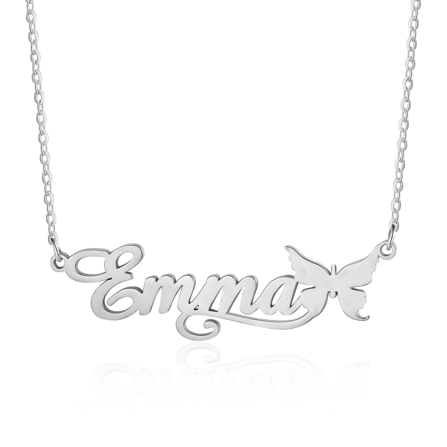 Butterfly Name Necklace Personalized One Name Necklaces Gift for Children