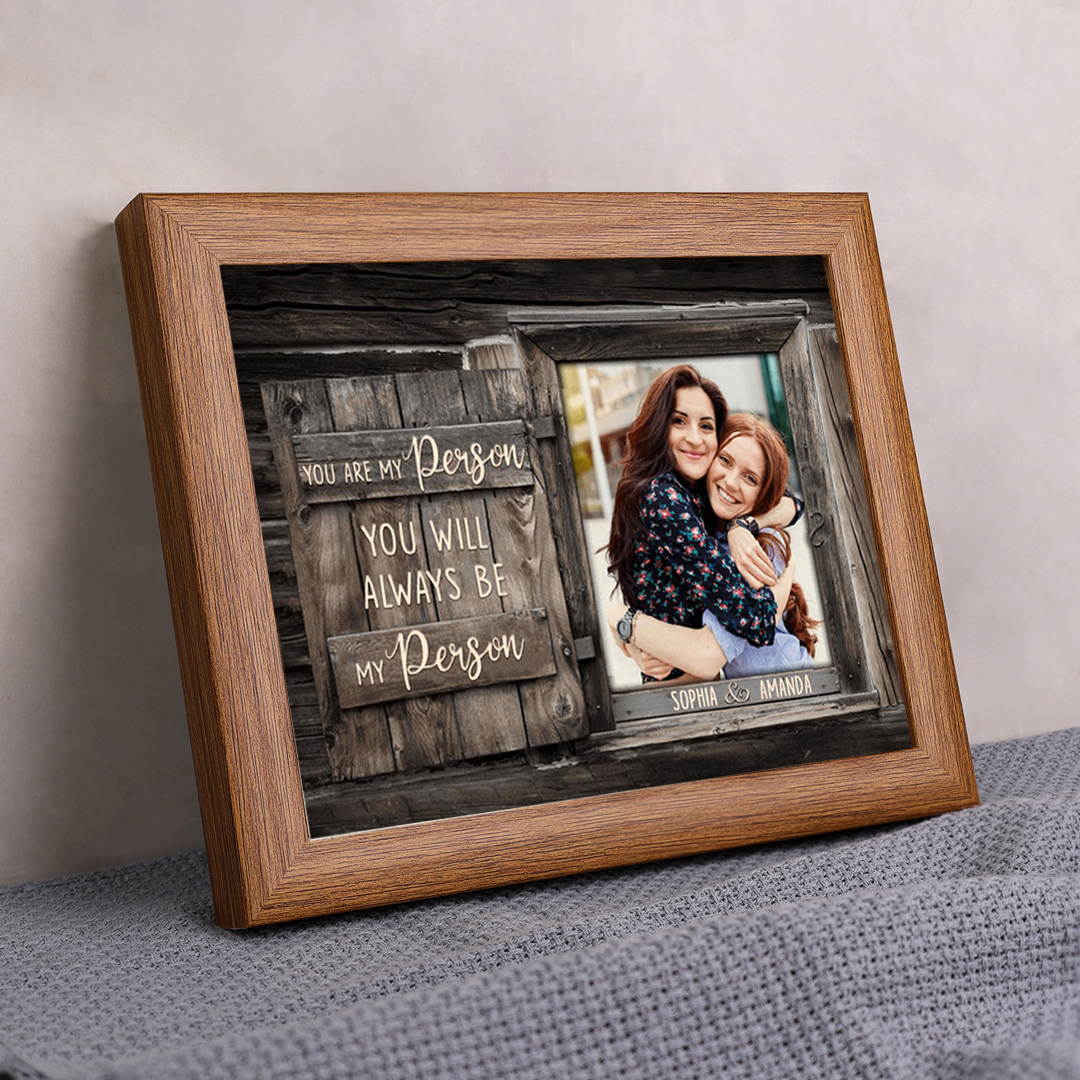 You Are My Person Photo Frame Personalized LED Light Shadow Box for Family