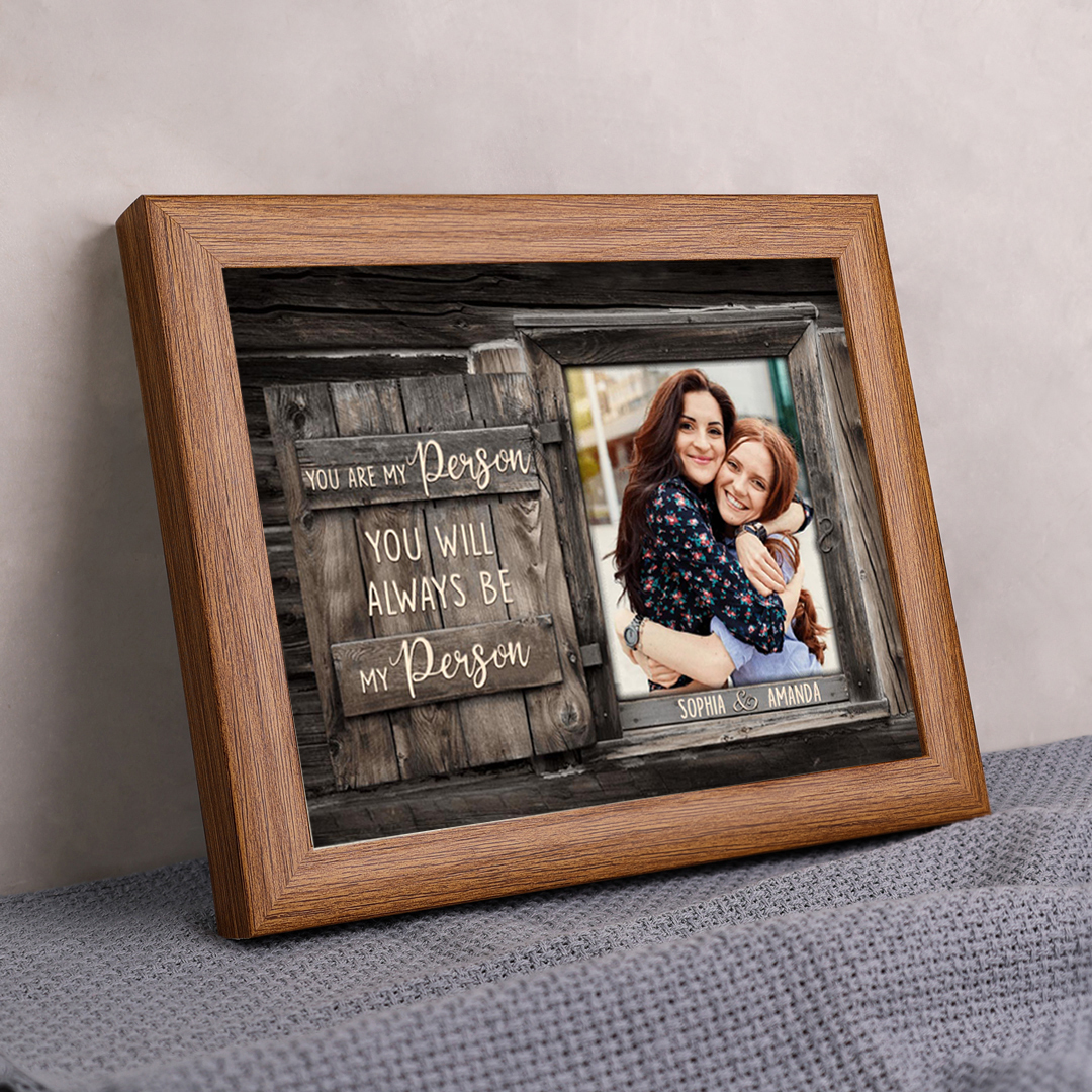 You Are My Person Photo Frame Personalized LED Light Shadow Box for Family
