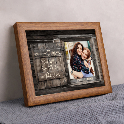 You Are My Person Photo Frame Personalized LED Light Shadow Box for Family