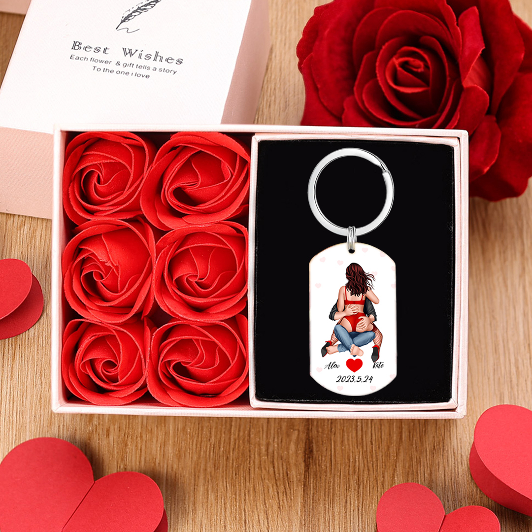 You Have My Heart And My Ass Personalized Keychain Valentine Gift For Couple