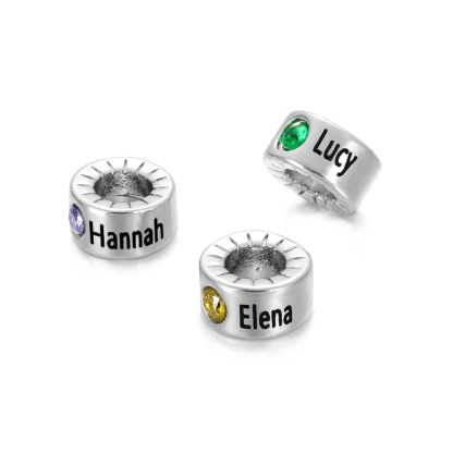 Necklace Accessories Custom 1 Necklace Bead Silver/Gold Bead for Mom Necklace