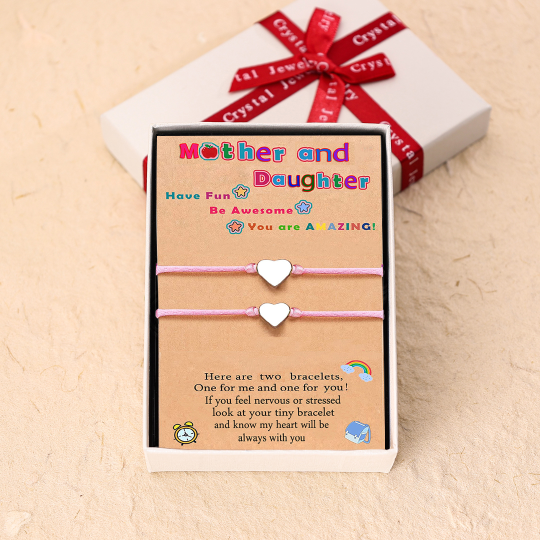 Women Bracelet Dainty Teen Heart Bracelet Back To School Adjustable Bracelet for Girls