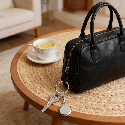 Photo Locket Keychain In Silver Personalized 2 Photos Gift for Family