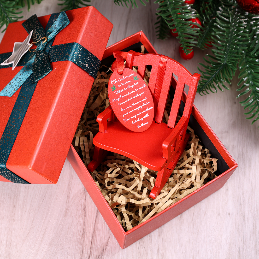 Christmas in Heaven Rocking Chair Ornament
