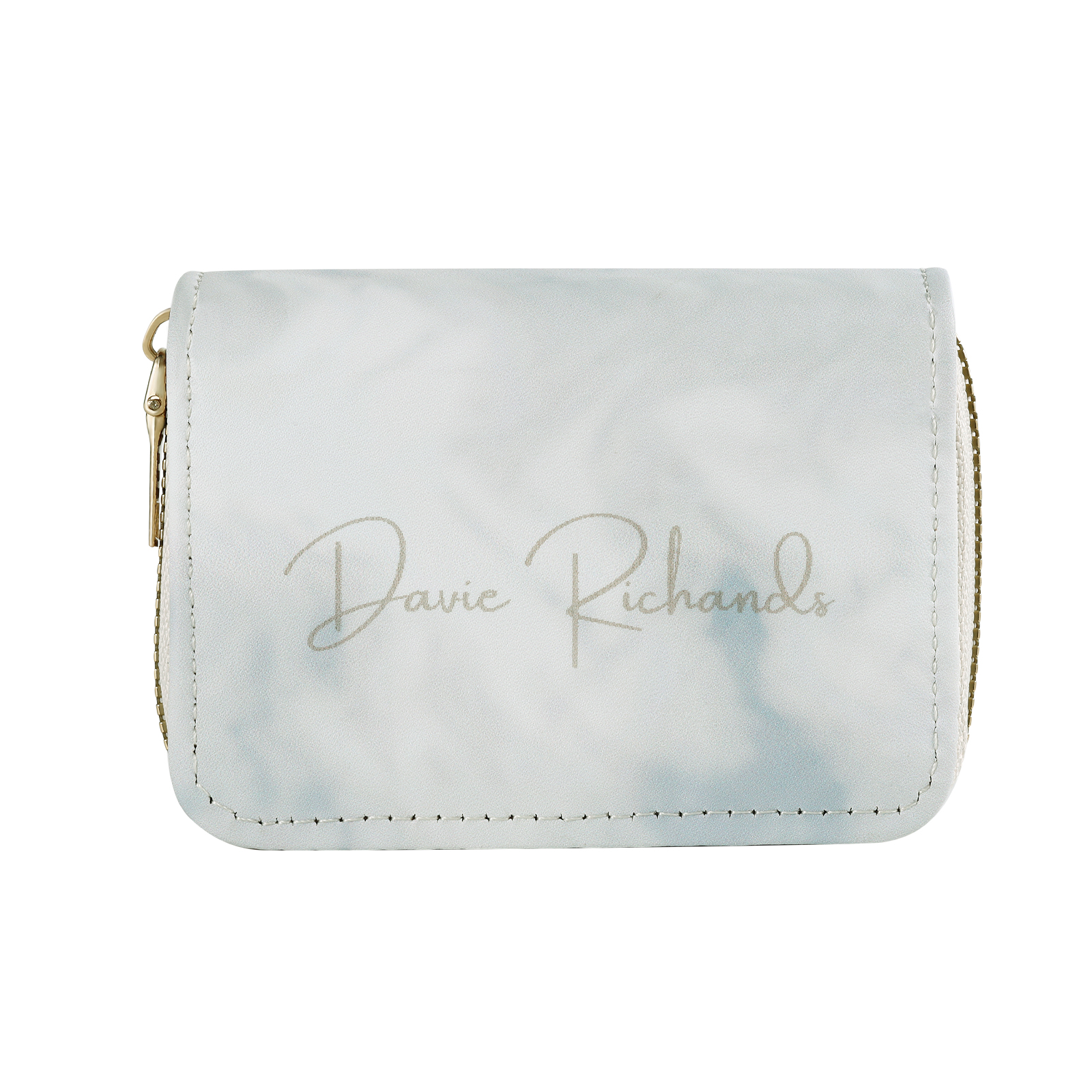 Personalized Women's Leather Wallet Custom Photo & Text Zipper Wallet Accordion Wallet Gift for Her