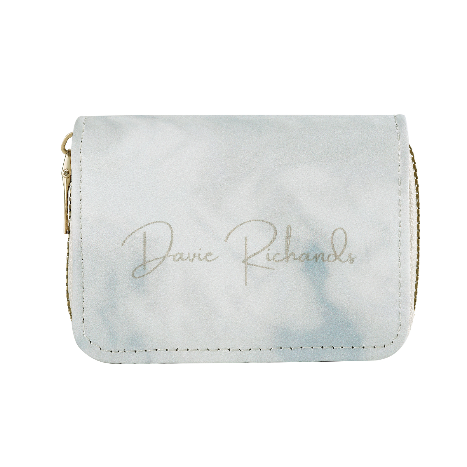 Personalized Women's Leather Wallet Custom Photo & Text Zipper Wallet Accordion Wallet Gift for Her