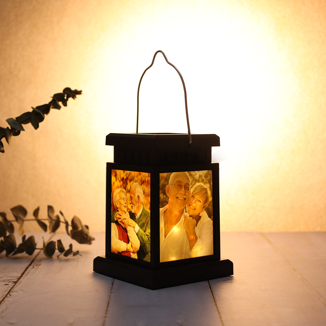 Personalized 4 Photos Lantern Lamp Memory Lantern Gifts for Family