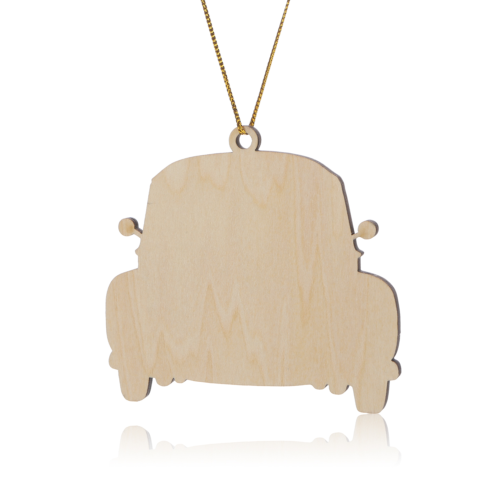 Personalized Red Vintage Car Elf Family Ornament