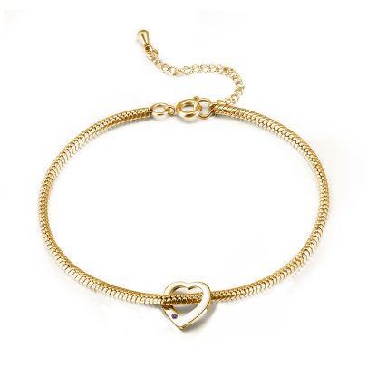 1 Name & 1 Birthstone Heart Charm Custom Birthstone Anklet – Mother’s Day Gift with Love | Lorajewel