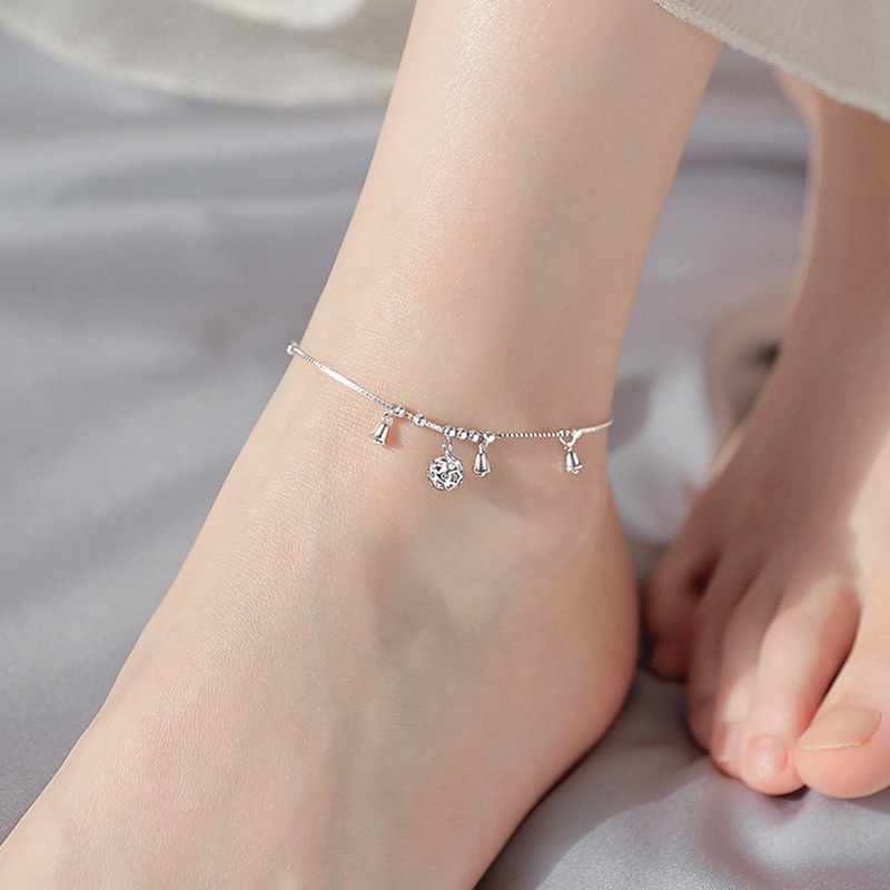 Elegant Silver & Gold Charm Anklet – Dainty Anklet for Women – Gift Jewellery for Her | Lorajewel