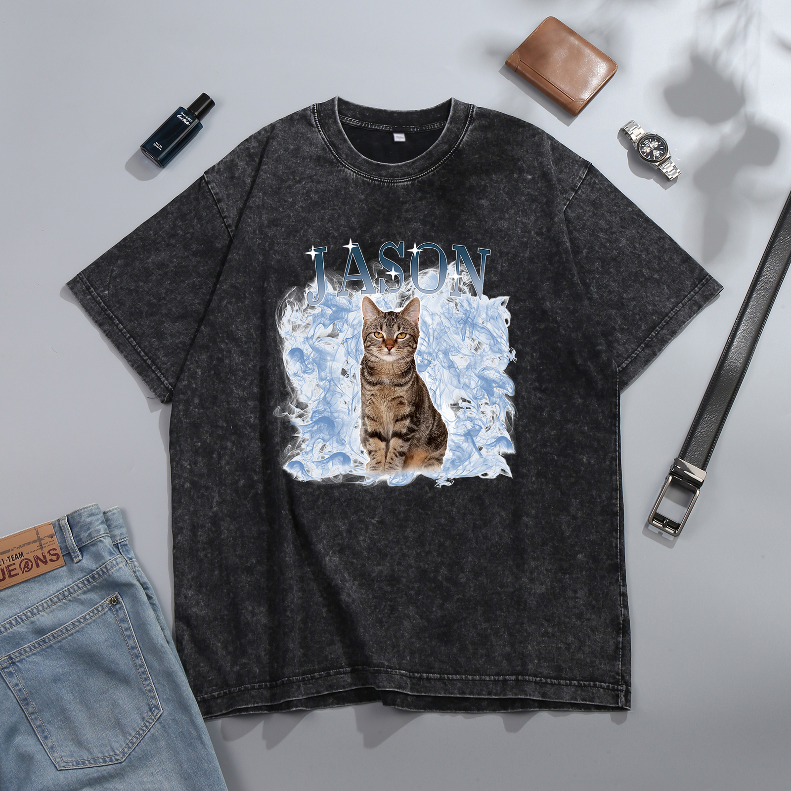 [Copy]Best Dad Ever - Personalized 2–7 Names Family T-Shirt Custom Fist Bump Short Sleeve Father's Day Gifts