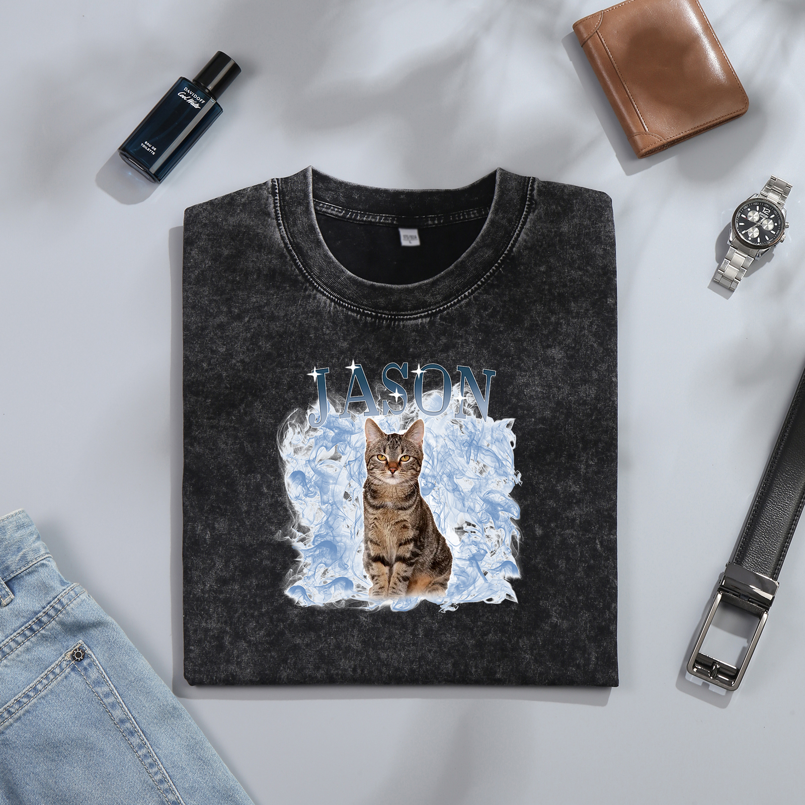 [Copy]Best Dad Ever - Personalized 2–7 Names Family T-Shirt Custom Fist Bump Short Sleeve Father's Day Gifts