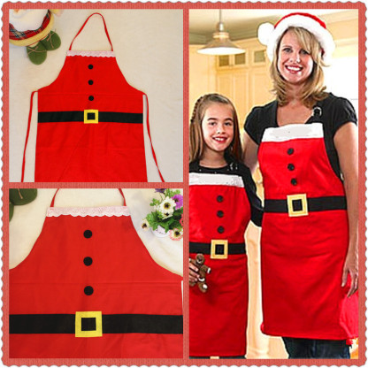 Starsouce Christmas Santa Claus Apron Funny Kitchen Cooking Grilling Chef Apron Kids