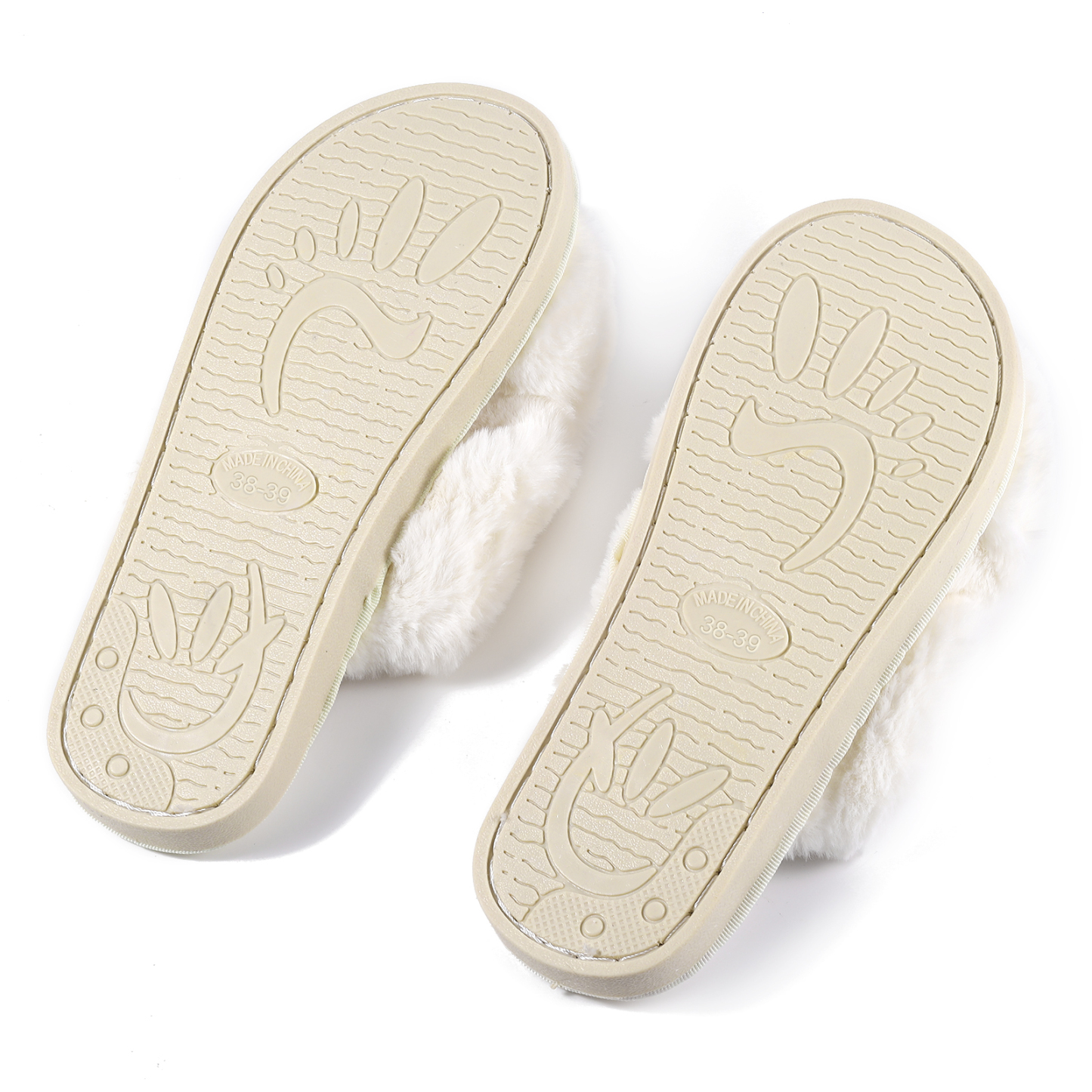 Personalized Soft House Slippers Custom Name Fluffy Slippers Gift for Her