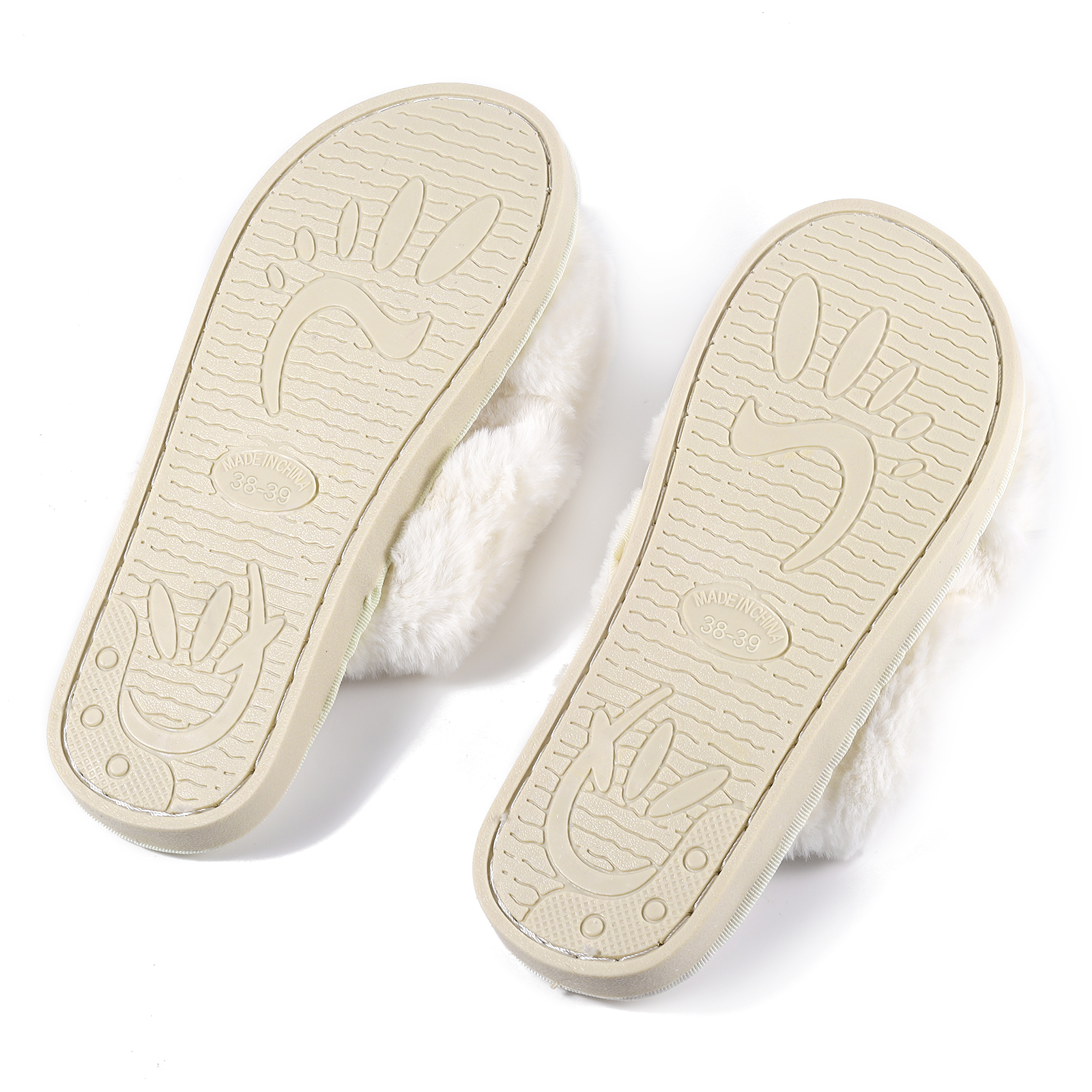 Personalized Soft House Slippers Custom Name Fluffy Slippers Gift for Her