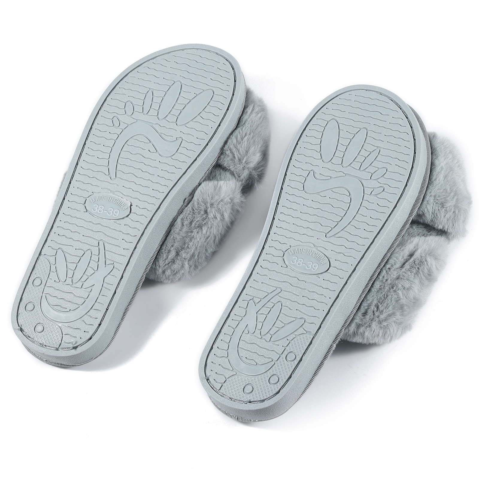 Personalized Soft House Slippers Custom Name Fluffy Slippers Gift for Her