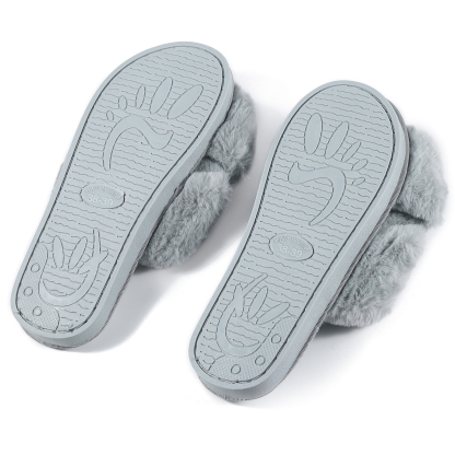 Personalized Soft House Slippers Custom Name Fluffy Slippers Gift for Her