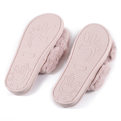 Personalized Soft House Slippers Custom Name Fluffy Slippers Gift for Her