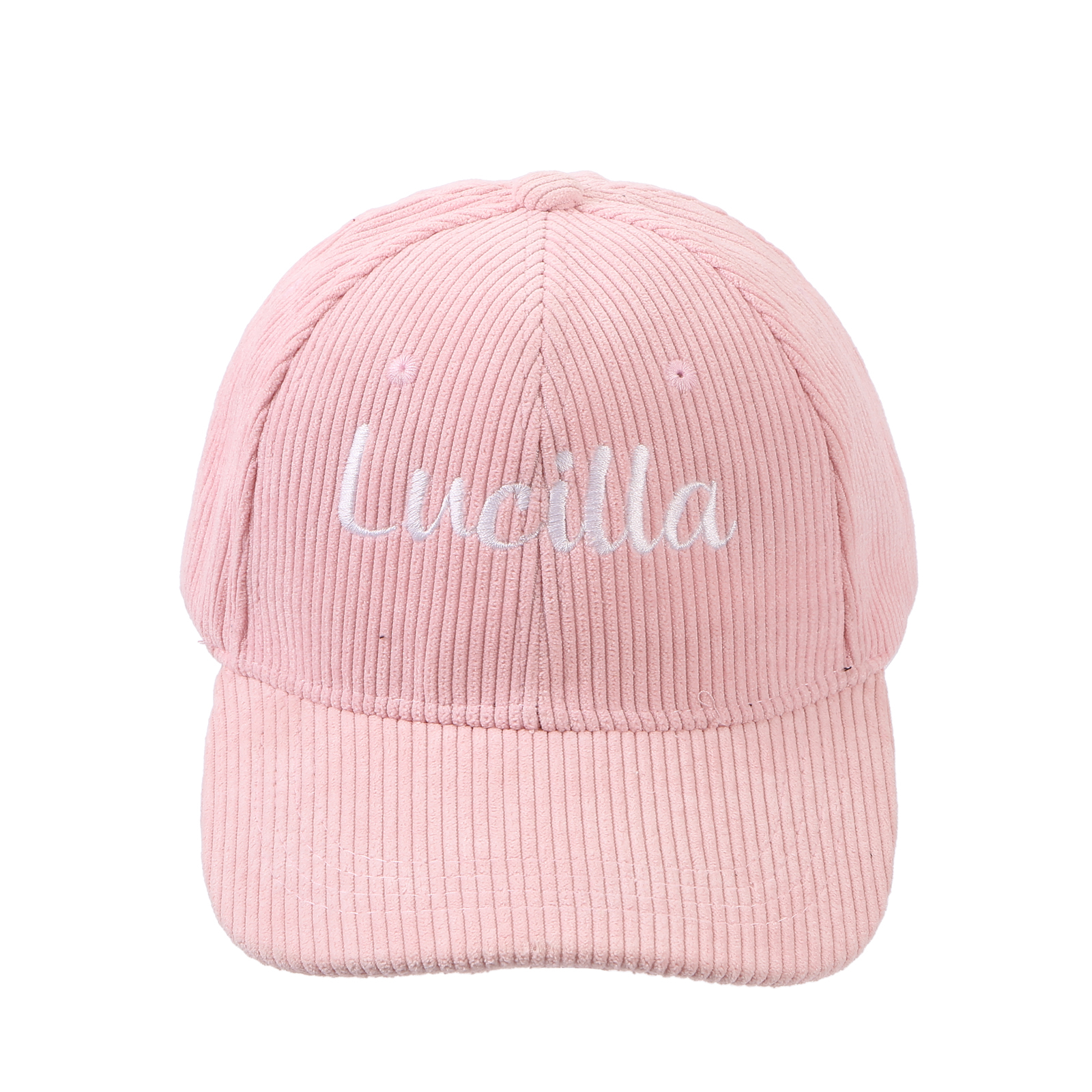 Personlized Ball Caps Autumn And Winter Embroidery Name Academic Men Women Baseball Hats Cotton Corduroy Fashion Warm Versatile Retro Street