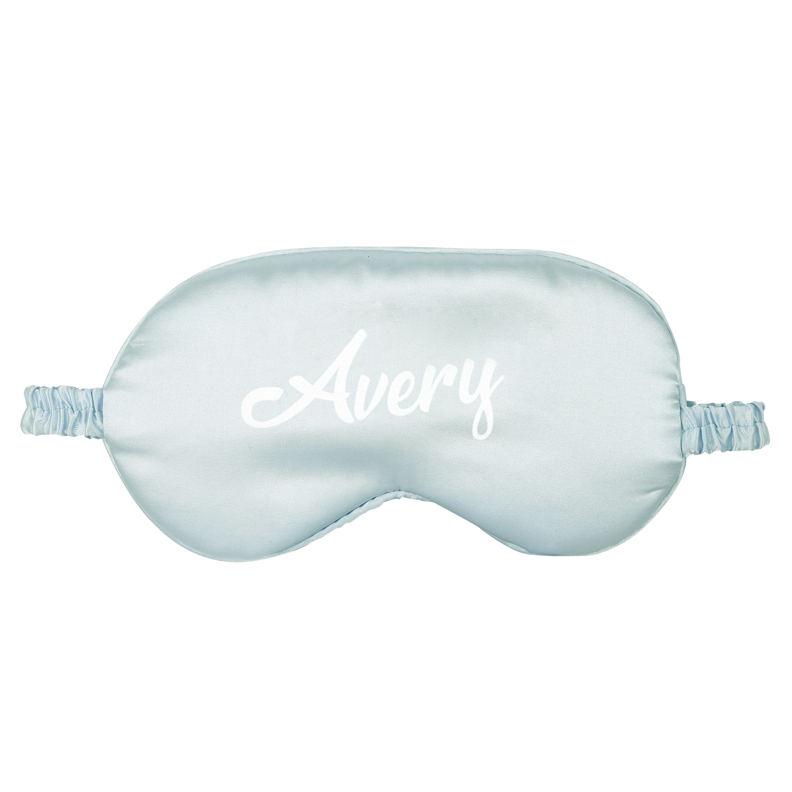 Personalized Light Pink Silk Sleep Mask Elegant Custom Name Eye Mask Six Color Gift for Her