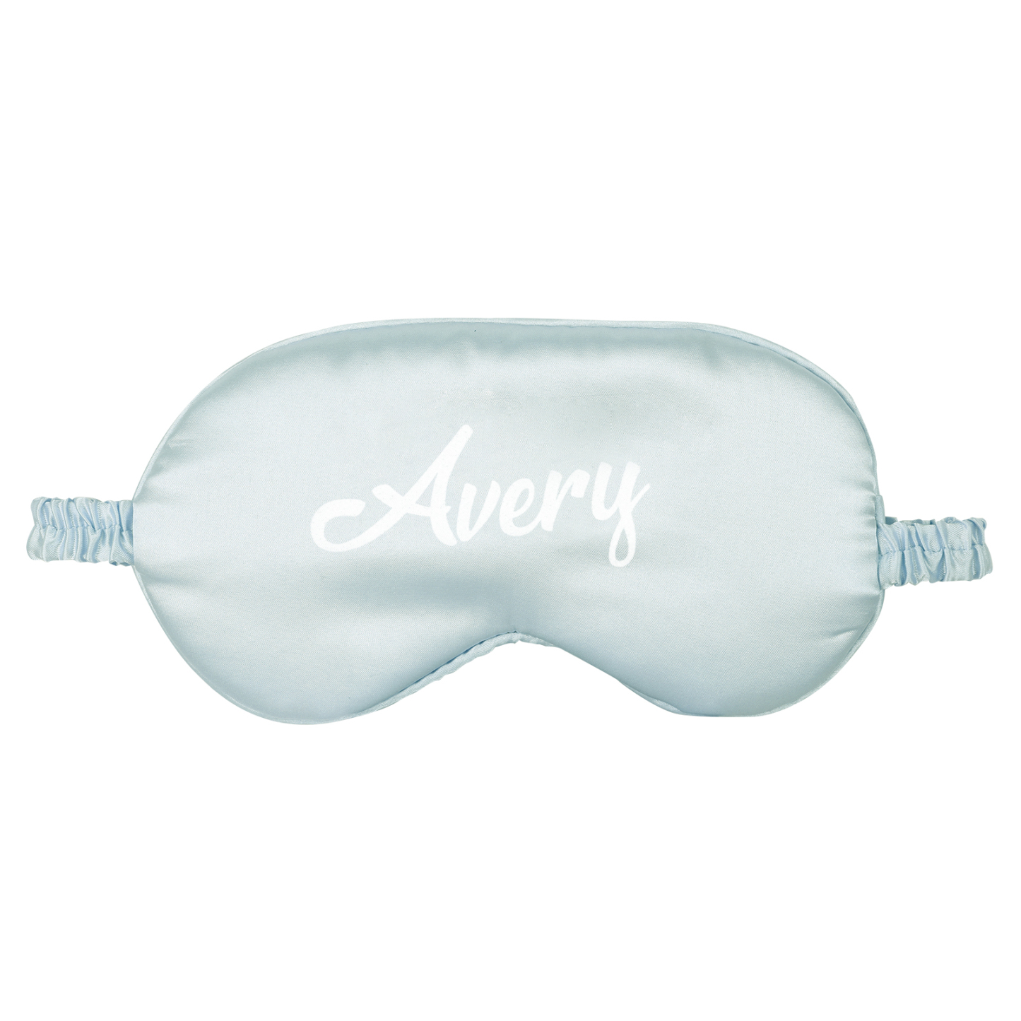 Personalized Light Pink Silk Sleep Mask Elegant Custom Name Eye Mask Six Color Gift for Her