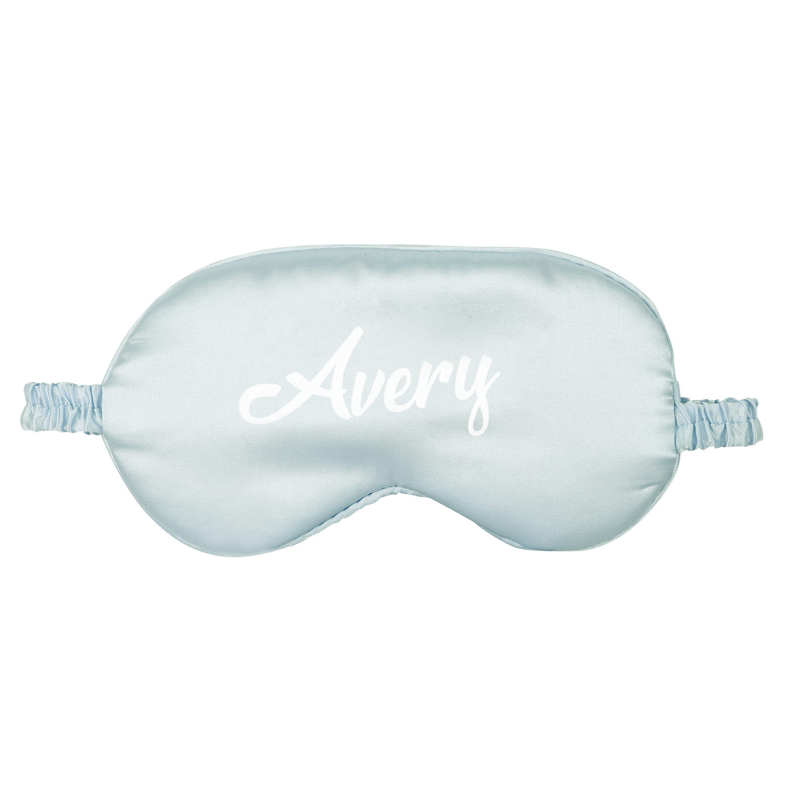 Personalized Light Pink Silk Sleep Mask Elegant Custom Name Eye Mask Six Color Gift for Her