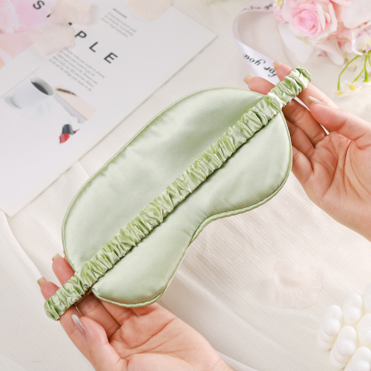 Personalized Light Pink Silk Sleep Mask Elegant Custom Name Eye Mask Six Color Gift for Her