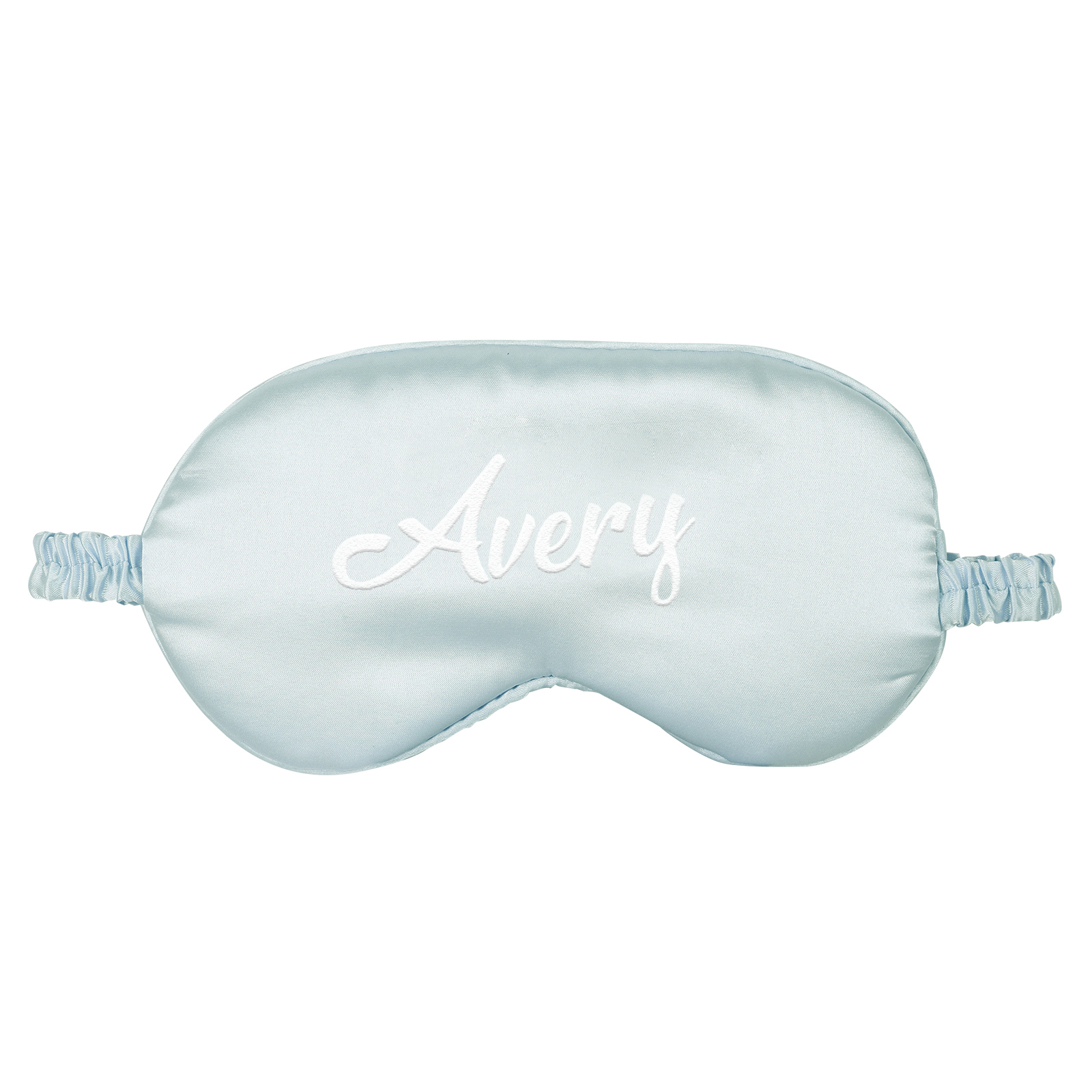 Personalized Light Pink Silk Sleep Mask Elegant Custom Name Eye Mask Six Color Gift for Her