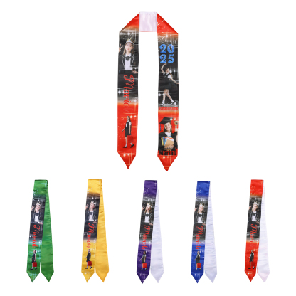 Personalized Graduation Photo Ribbon with Name, Year & Text | Lorajewel