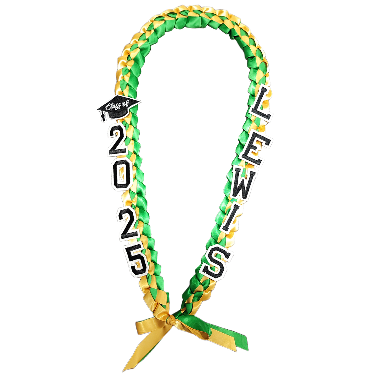 Personalized Graduation Gift Belt – Custom Name & Year Ribbon Lei for Students | Lorajewel