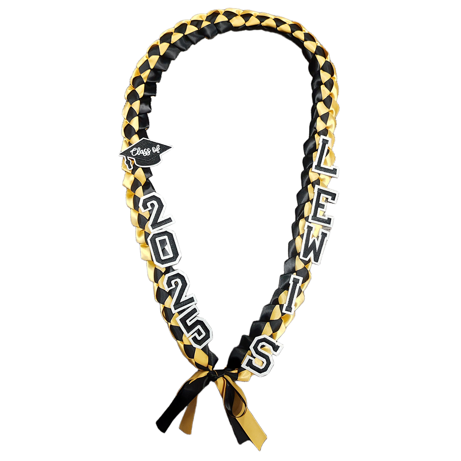 Personalized Graduation Gift Belt – Custom Name & Year Ribbon Lei for Students | Lorajewel